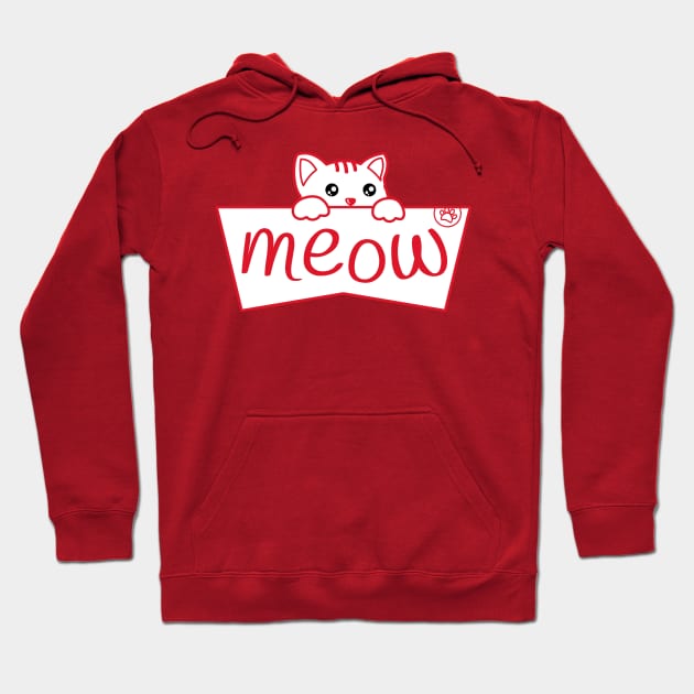 Cute kitty meowing Hoodie by APDesign